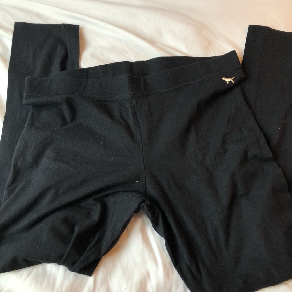 Black leggings bundle Large L VS PINK Pacsun Workout running workout casual cute - Picture 2 of 8